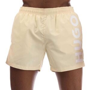Hugo Mens Abas Logo Swim Shorts / Yellow